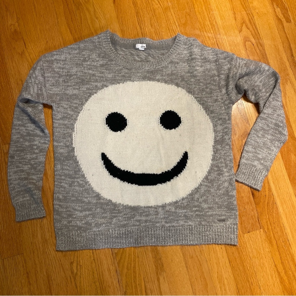 Garage Heather Gray Knit Sweater